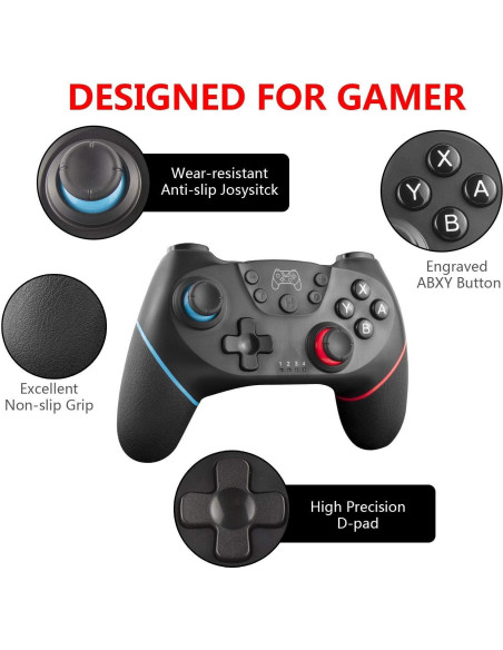 Controlador Inalámbrico Diswoe SW-01 para Switch y PC