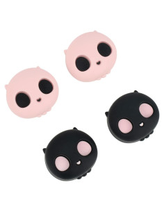 GeekShare Cubiertas Antideslizantes para Joysticks PS4 PS5 - Calavera Rosa