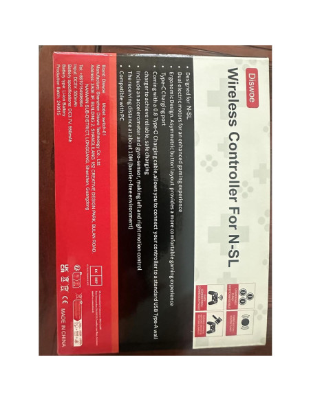 Controlador Inalámbrico Diswoe SW-01 para Switch y PC