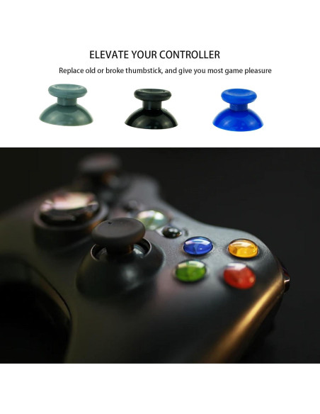 8 Piezas Caps Reemplazo Joystick Xbox 360 CTHTBZ con Herramientas