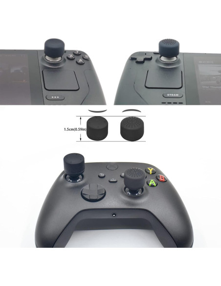 Juego de Tapas de Agarre para Pulgar ZHI-NYLLDJS Xbox/Steam Deck 16 Piezas