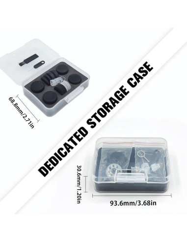 Juego de Tapas de Agarre para Pulgar ZHI-NYLLDJS Xbox/Steam Deck 16 Piezas