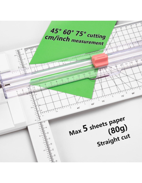 Cortadora de Papel Worklion 30.48 cm Rosa - 4 Cuchillas Intercambiables