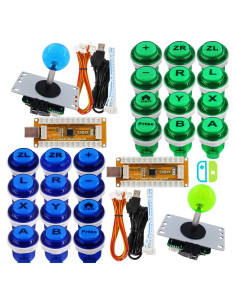 Controlador Arcade USB 2 Jugadores SJ@JX con Joystick Sanwa y Botones Cherry MX
