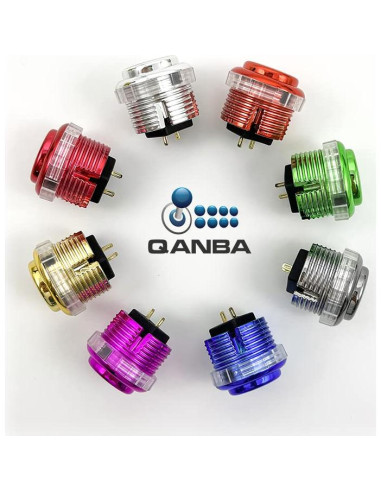 Botones mecánicos QANBA Gravity LX metálico 30mm F01 (8 pcs)