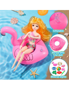 Flotadores de Piscina para Muñecas CHENGU 9 Pcs PVC 29.2 cm 2