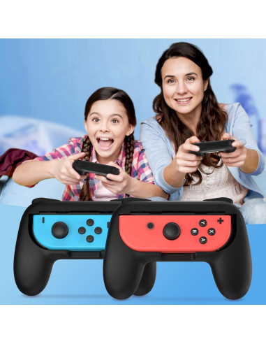 Agarre para Joy-Con Nintendo Switch FASTSNAIL - 2 Paquete Negro