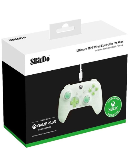 Controlador Mini 8Bitdo Ultimate Xbox Verde Translúcido