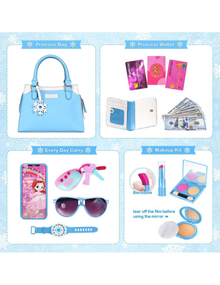 Bolso Juguete Shemira para Niñas 3-8 Años - Azul Congelado