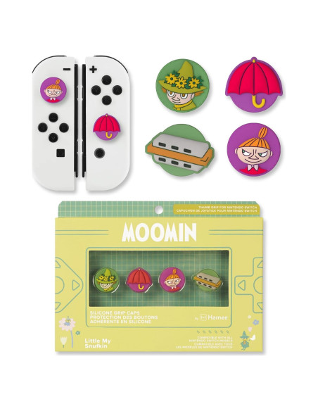 Hamee Moomin Tapas de Joystick para Nintendo Switch OLED/Lite