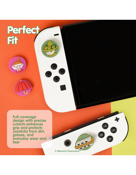 Hamee Moomin Tapas de Joystick para Nintendo Switch OLED/Lite