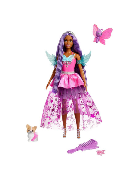 Muñeca Barbie Brooklyn con 2 mascotas y vestido mágico