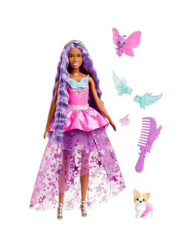 Muñeca Barbie Brooklyn con 2 mascotas y vestido mágico