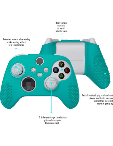 Funda de Silicona Antideslizante PlayVital para Xbox Series X/S