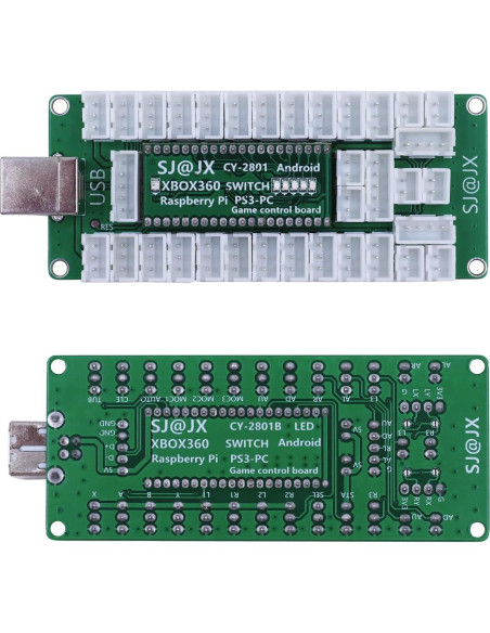 Controlador Arcade USB SJ@JX con Joystick LED y Botones Cherry MX
