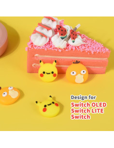 Tapas de Agarre para Pulgar DLseego Pika & Duck para Switch 2