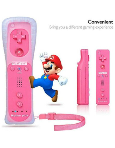 Controlador Inalámbrico ChamZA Motion Plus para Wii/Wii U Negro