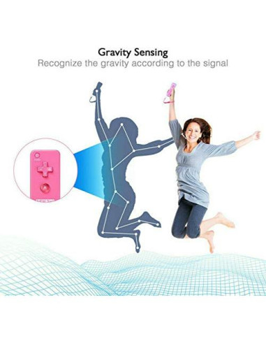 Controlador Inalámbrico ChamZA Motion Plus para Wii/Wii U Negro