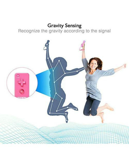 Controlador Inalámbrico ChamZA Motion Plus para Wii/Wii U Negro