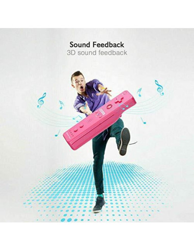 Controlador Inalámbrico ChamZA Motion Plus para Wii/Wii U Negro