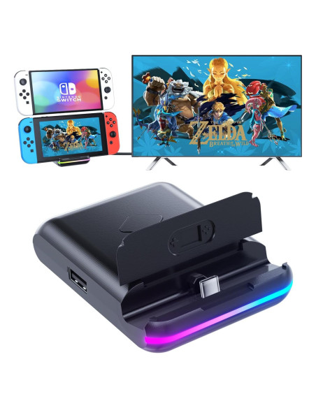 Dock de Carga para Nintendo Switch BOXPSII 4K HDMI USB-C