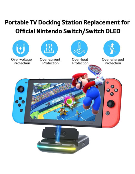 Dock de Carga para Nintendo Switch BOXPSII 4K HDMI USB-C