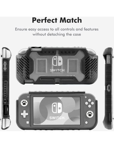 Funda Grip KIWIHOME para Nintendo Switch Lite 2019 - Protección y Agarre Cómodo
