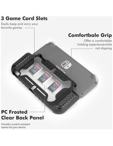 Funda Grip KIWIHOME para Nintendo Switch Lite 2019 - Protección y Agarre Cómodo