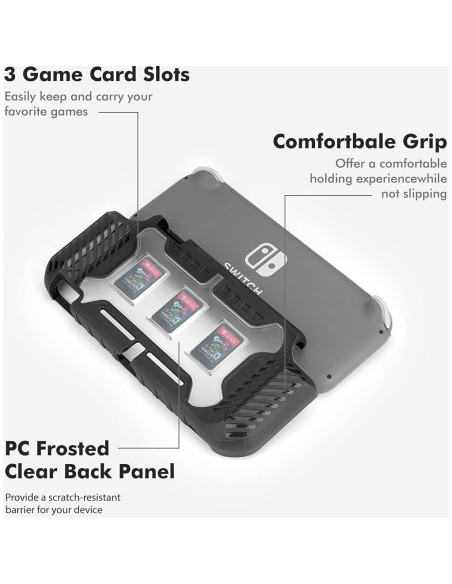 Funda Grip KIWIHOME para Nintendo Switch Lite 2019 - Protección y Agarre Cómodo