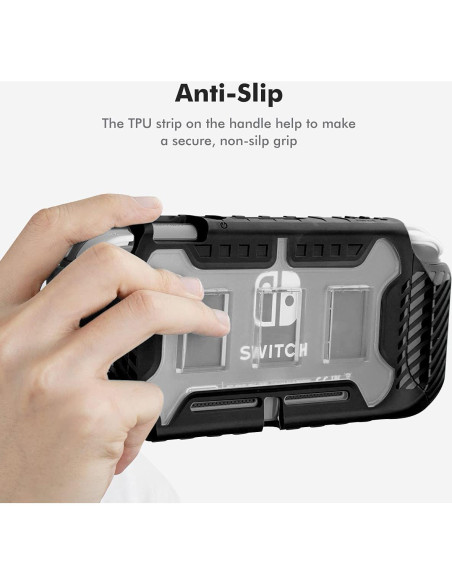 Funda Grip KIWIHOME para Nintendo Switch Lite 2019 - Protección y Agarre Cómodo