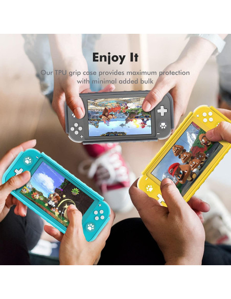 Funda Grip KIWIHOME para Nintendo Switch Lite 2019 - Protección y Agarre Cómodo