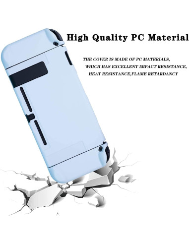 Funda Protectora Dockable OLDZHU Azul para Nintendo Switch