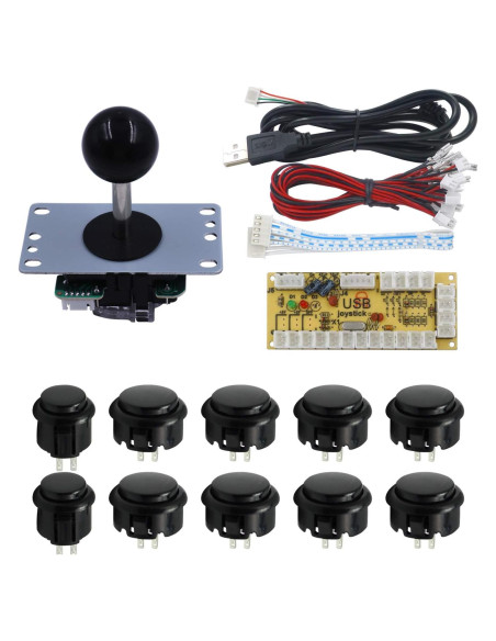 Controlador Arcade SJ@JX USB Joystick y Botones 30mm