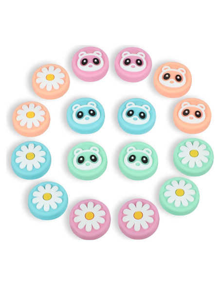 16 Caps de Agarre para Pulgar Nintendo Switch y Lite - Silicona