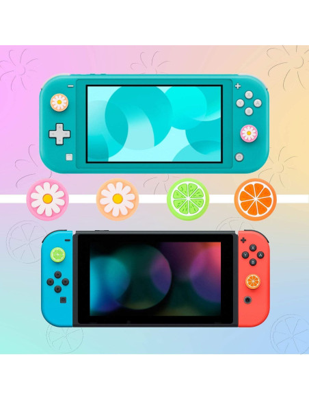 16 Caps de Agarre para Pulgar Nintendo Switch y Lite - Silicona