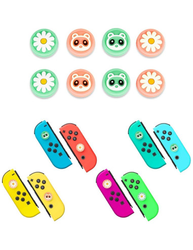 16 Caps de Agarre para Pulgar Nintendo Switch y Lite - Silicona