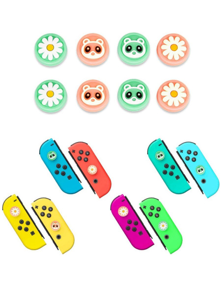 16 Caps de Agarre para Pulgar Nintendo Switch y Lite - Silicona
