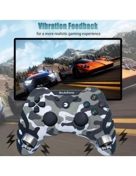 Controlador Inalámbrico DoJoZone para PC/PS3/TV - Doble Vibración