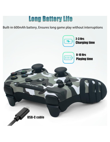 Controlador Inalámbrico DoJoZone para PC/PS3/TV - Doble Vibración