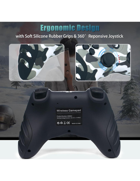 Controlador Inalámbrico DoJoZone para PC/PS3/TV - Doble Vibración