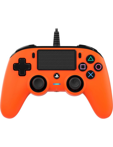 Controlador Compacto con Cable Nacon PS4 Naranja 427g