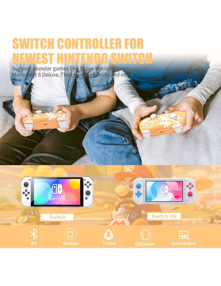 Controlador Inalámbrico Mytrix Hoja de Arce para Nintendo Switch