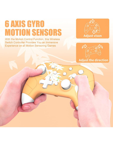 Controlador Inalámbrico Mytrix Hoja de Arce para Nintendo Switch