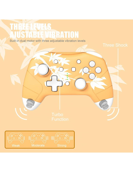 Controlador Inalámbrico Mytrix Hoja de Arce para Nintendo Switch