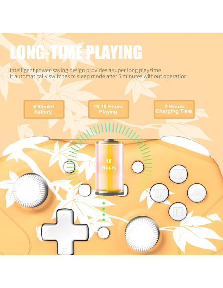 Controlador Inalámbrico Mytrix Hoja de Arce para Nintendo Switch