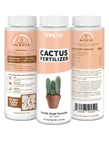 Fertilizante Líquido TPS Nutrients para Cactus y Plantas del Desierto 0.95L