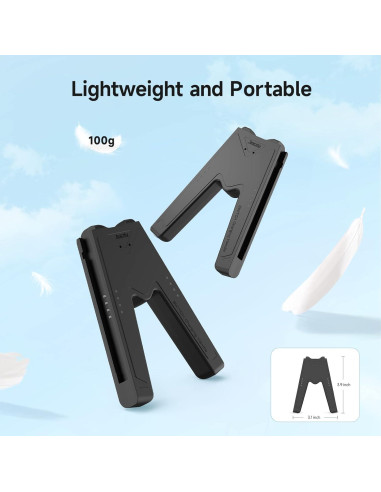 Grip de Carga Joy-Con JINGDU para Nintendo Switch NS/OLED - 2PCS Negro