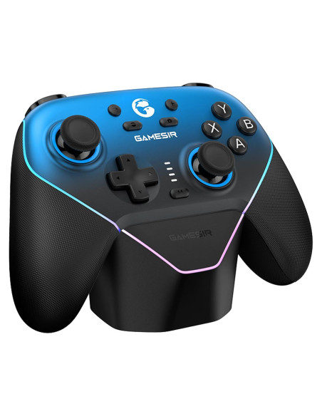 GameSir Super Nova Controlador Inalámbrico para PC/Switch/iOS/Android - Joystick RGB, 1000Hz, Batería 1000mAh