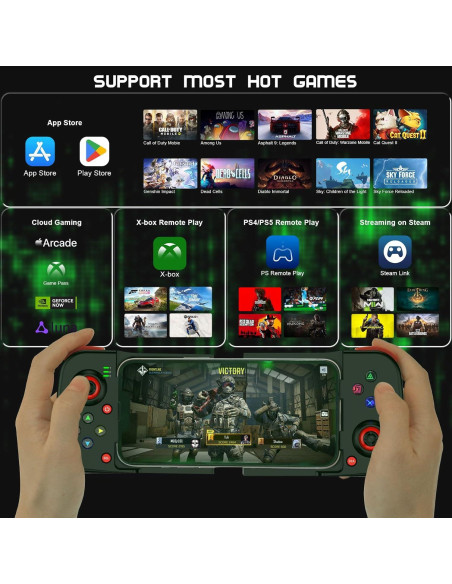 Controlador de Juegos Móvil Joso BSP-D3 Inalámbrico para iPhone/Android