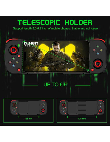 Controlador de Juegos Móvil Joso BSP-D3 Inalámbrico para iPhone/Android